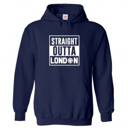 Straight Outta London Unisex Classic Kids And Adults Pullover Hoodie									 									 									